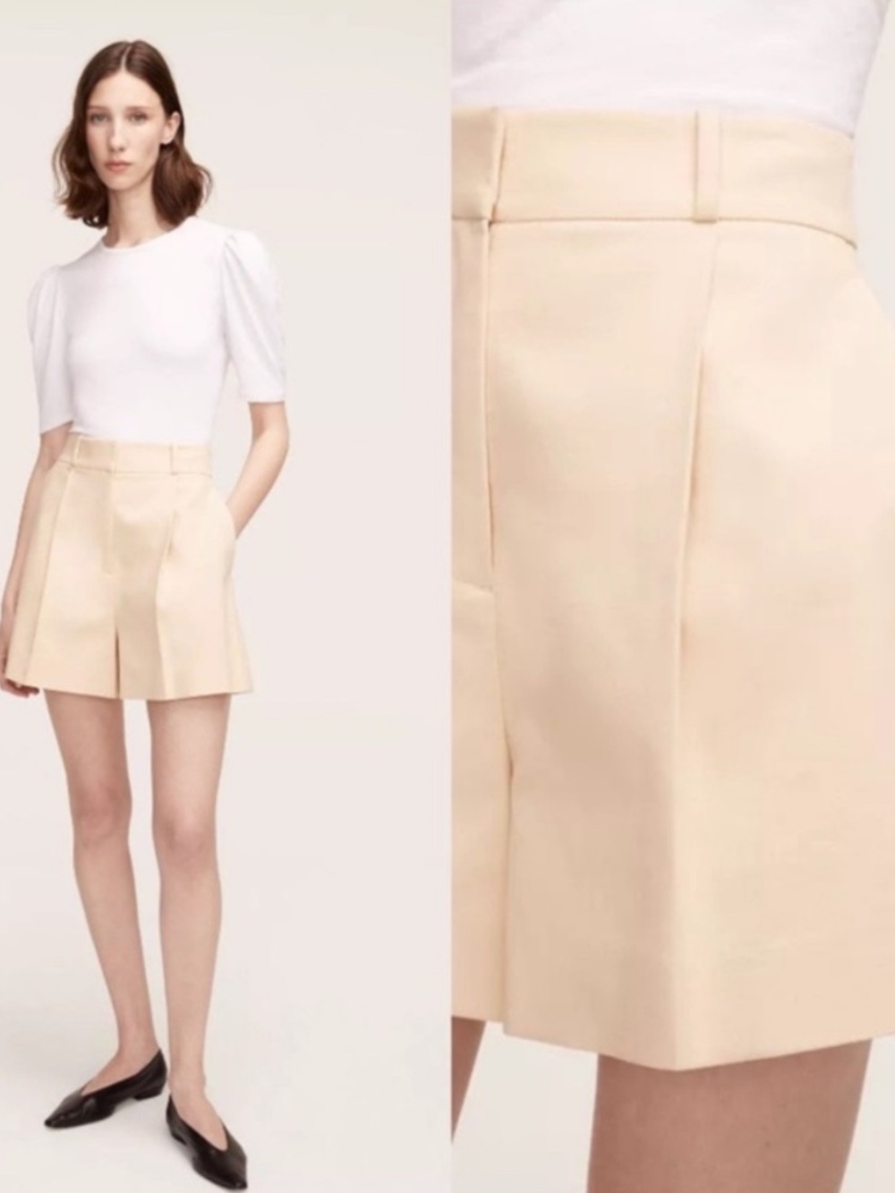 Rebecca Taylor Tailored Cream Women's Shorts NWOT